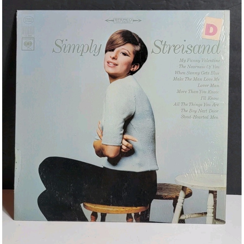 Barbra Streisand "Simply Streisand" Columbia CS9482 Vinyl Record Original Shrink